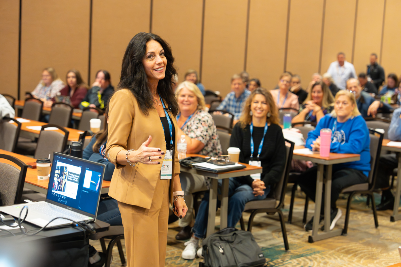 Lisa Navarra speaks at the TSD Conference